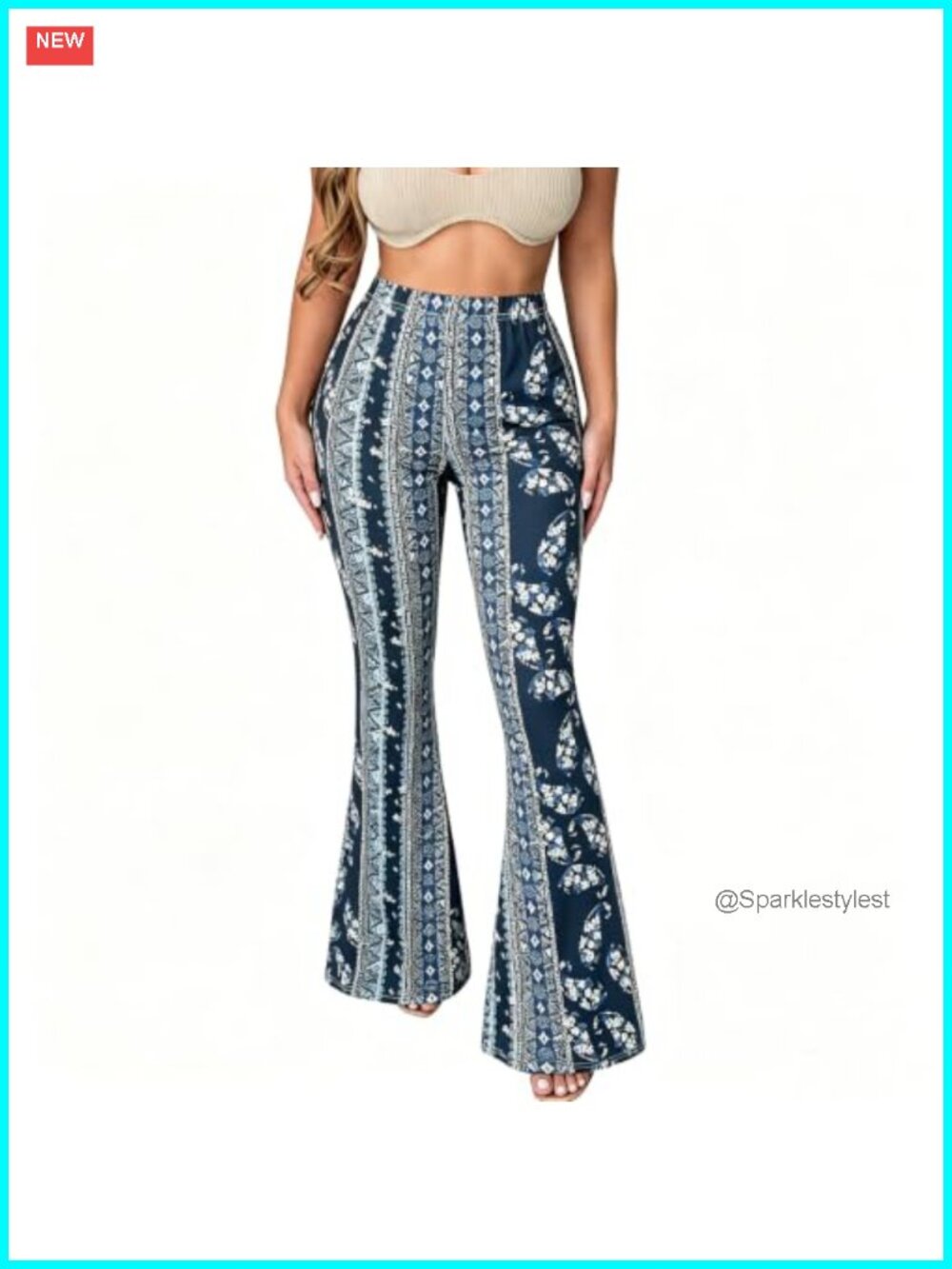 Flare Leggings Yoga Pants Women Boho Bell Bottoms High Waisted Palazzo